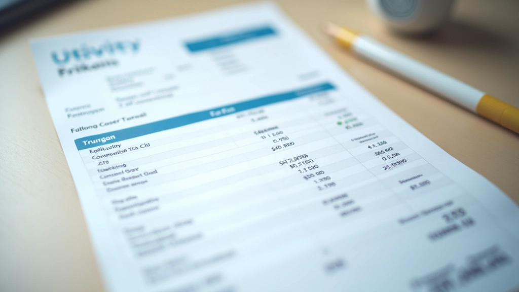 Hong Kong electricity bill document and CLP tariff breakdown