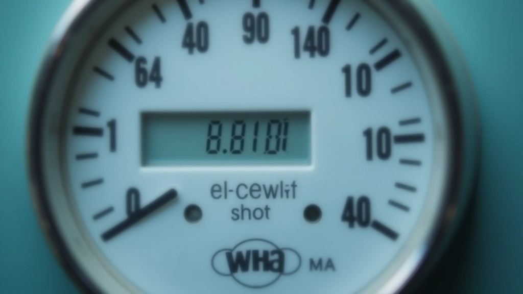 Utility meter closeup