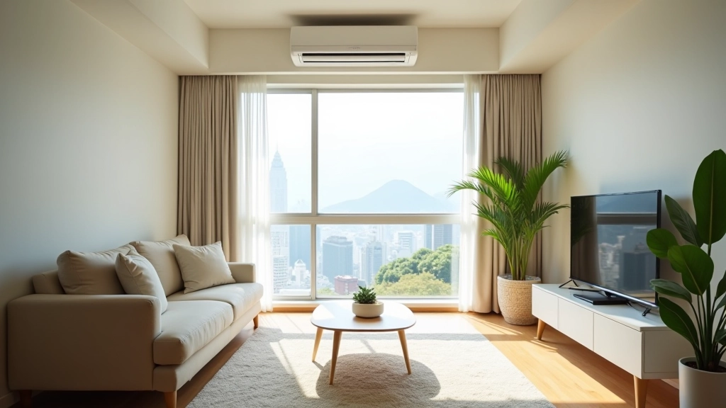 Modern apartment with smart energy management technology visible