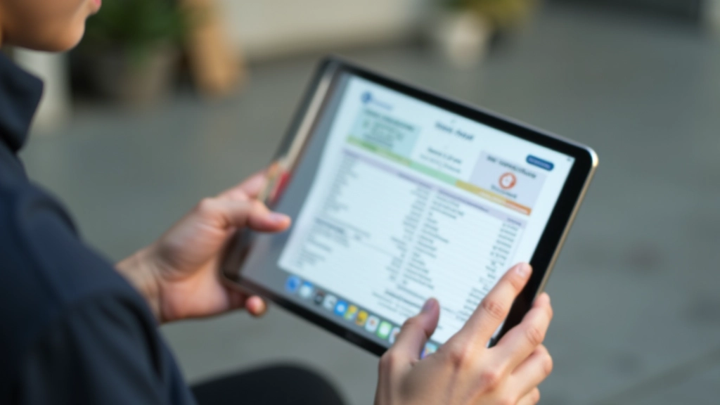 Comparing energy costs on tablet