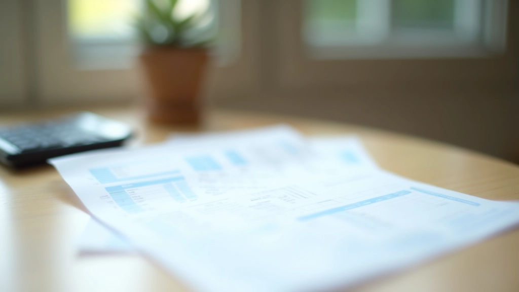 Alternative gas supplier comparison chart and tariff documents spread on office desk with calculator and pen